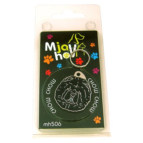 Custom personalized dog name tag Chow chow black

This unique, cute and quality dog id tag is offered with laser engraved name and phone no. or your custom text. Stainless steel split ring for easy attachment to your pets collar. All items are also available as keychains.
Gift for dogs and dog lovers.

Color: colored/silver
Size: 28 x 34 mm

Engraving area: 22 x 18 mm
Laser engraving personalization on the back side is included in the price. Enter the text you wish to have engraved. Suggestion: dog's name and phone number. We engrave on the back side of the tag. Engraving will be centered and easy to read. If you go over the recommended count then the text becomes smaller, and harder to read.

Metal, chrome plated dog tag or key ring. 
Hand made, hand colored, made in Slovenia. 

In stock.
