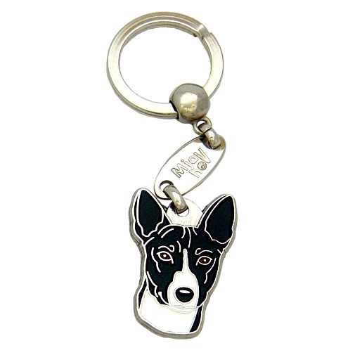 Custom personalized dog name tag Basenji black and white

This unique, cute and quality dog id tag is offered with laser engraved name and phone no. or your custom text. Stainless steel split ring for easy attachment to your pets collar. All items are also available as keychains.
Gift for dogs and dog lovers.

Color: colored/silver
Size: 34 x 24 mm

Engraving area: 20 x 14 mm
Laser engraving personalization on the back side is included in the price. Enter the text you wish to have engraved. Suggestion: dog's name and phone number. We engrave on the back side of the tag. Engraving will be centered and easy to read. If you go over the recommended count then the text becomes smaller, and harder to read.

Metal, chrome plated dog tag or key ring. 
Hand made, hand colored, made in Slovenia. 

In stock.
