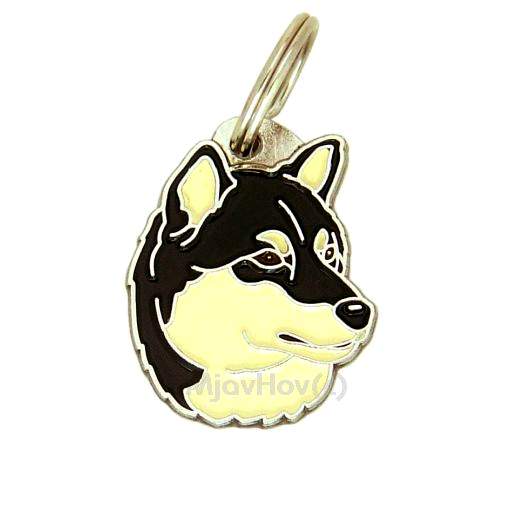 Custom personalized dog name tag Shiba inu black and white

This unique, cute and quality dog id tag is offered with laser engraved name and phone no. or your custom text. Stainless steel split ring for easy attachment to your pets collar. All items are also available as keychains.
Gift for dogs and dog lovers.

Color: colored/silver
Size: 24 x 32 mm

Engraving area: 18 x 14 mm
Laser engraving personalization on the back side is included in the price. Enter the text you wish to have engraved. Suggestion: dog's name and phone number. We engrave on the back side of the tag. Engraving will be centered and easy to read. If you go over the recommended count then the text becomes smaller, and harder to read.

Metal, chrome plated dog tag or key ring. 
Hand made, hand colored, made in Slovenia. 

In stock.
