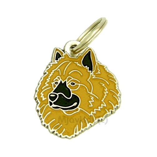 Custom personalized dog name tag Eurasier fawn

This unique, cute and quality dog id tag is offered with laser engraved name and phone no. or your custom text. Stainless steel split ring for easy attachment to your pets collar. All items are also available as keychains.
Gift for dogs and dog lovers.

Color: colored/silver
Size: 29 x 34 mm

Engraving area: 20 x 15 mm
Laser engraving personalization on the back side is included in the price. Enter the text you wish to have engraved. Suggestion: dog's name and phone number. We engrave on the back side of the tag. Engraving will be centered and easy to read. If you go over the recommended count then the text becomes smaller, and harder to read.

Metal, chrome plated dog tag or key ring. 
Hand made, hand colored, made in Slovenia. 

In stock.

