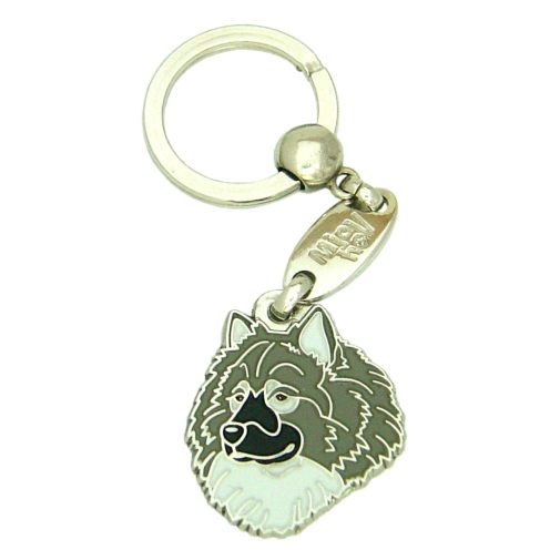 Custom personalized dog name tag Eurasier grey

This unique, cute and quality dog id tag is offered with laser engraved name and phone no. or your custom text. Stainless steel split ring for easy attachment to your pets collar. All items are also available as keychains.
Gift for dogs and dog lovers.

Color: colored/silver
Size: 29 x 34 mm

Engraving area: 20 x 15 mm
Laser engraving personalization on the back side is included in the price. Enter the text you wish to have engraved. Suggestion: dog's name and phone number. We engrave on the back side of the tag. Engraving will be centered and easy to read. If you go over the recommended count then the text becomes smaller, and harder to read.

Metal, chrome plated dog tag or key ring. 
Hand made, hand colored, made in Slovenia. 

In stock.
