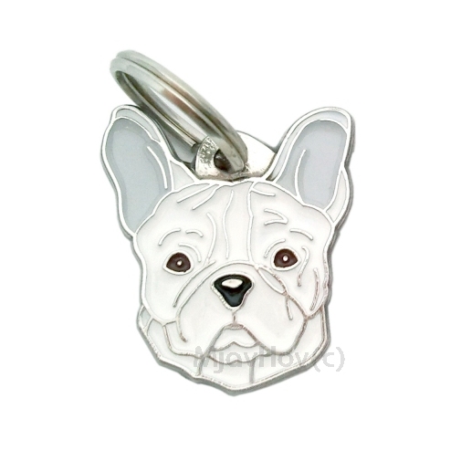 Adresówka grawerowana dla psa Buldog francuski biały

Kolor: kolorowe/srebrne
Wymiar: 27 x 30 mm
Pole graweru: 16 x 16 mm

Metalowe, chromowane adresówki.
 
Ze spersonalizowanym grawerem laserowym na odwrocie.

Recznie robione, wyprodukowane w Slowenii.

Dostepne.
