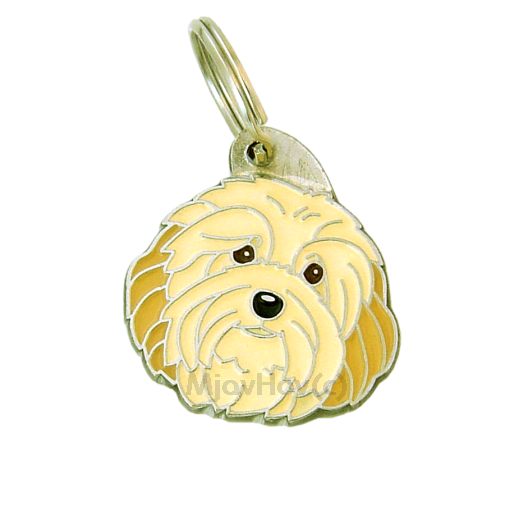 Custom personalized dog name tag Havanese cream

This unique, cute and quality dog id tag is offered with laser engraved name and phone no. or your custom text. Stainless steel split ring for easy attachment to your pets collar. All items are also available as keychains.
Gift for dogs and dog lovers.

Color: colored/silver
Size: 28 x 31 mm

Engraving area: 22 x 15 mm
Laser engraving personalization on the back side is included in the price. Enter the text you wish to have engraved. Suggestion: dog's name and phone number. We engrave on the back side of the tag. Engraving will be centered and easy to read. If you go over the recommended count then the text becomes smaller, and harder to read.

Metal, chrome plated dog tag or key ring. 
Hand made, hand colored, made in Slovenia. 

In stock.
