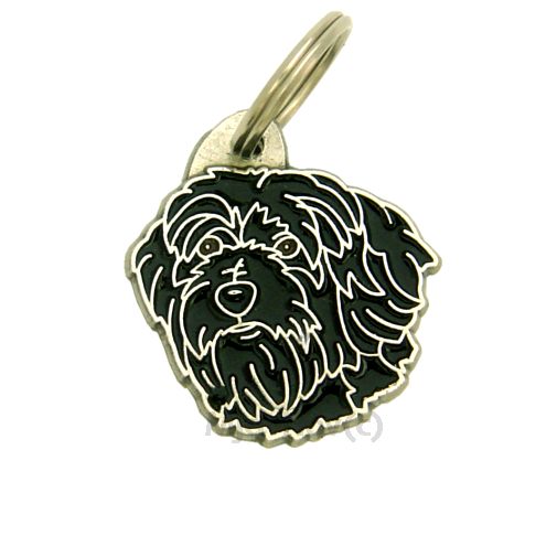 ﻿Namnbricka för hund med personlig gravyr Tibetansk terrier svart

Färg: färgat/silver 
Storleken på den hängande: 29 x 31 mm
Maximal storlek gravyr: 20 x 14 mm

Brickorna är kvalitativa, kromade och handmålade.
 
Lasergraverade inskription på baksidan av hundbricka ingår i priset.

Alla ID-brickor levereras med en ring, för enkel och säker montering på djurets halsband.

Handgjorda, tillverkade i Slovenien.

På lager.
