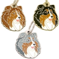 Médailles gravées pour chiens et chats MjavHov - SHETLAND, SHELTIE