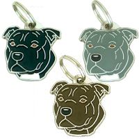 Médailles gravées pour chiens et chats MjavHov - BULL TERRIER DE STAFFORDSHIRE