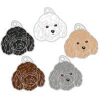 placas identificação para cães MjavHov - Poodle toy