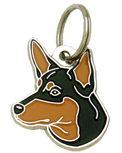 Australiankelpie musta punaruskein - pet ID tag, dog ID tags, pet tags, personalized pet tags MjavHov - engraved pet tags online