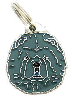 Chow chow sininen - pet ID tag, dog ID tags, pet tags, personalized pet tags MjavHov - engraved pet tags online