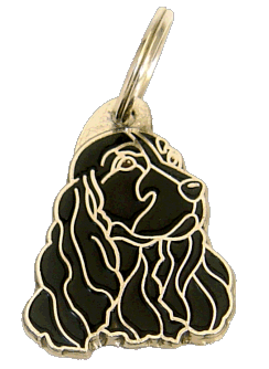 Cockerspanieli musta - pet ID tag, dog ID tags, pet tags, personalized pet tags MjavHov - engraved pet tags online