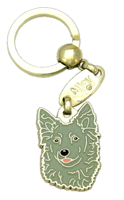 Mudi harmaa - pet ID tag, dog ID tags, pet tags, personalized pet tags MjavHov - engraved pet tags online
