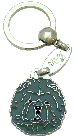 Chow chow sininen - pet ID tag, dog ID tags, pet tags, personalized pet tags MjavHov - engraved pet tags online