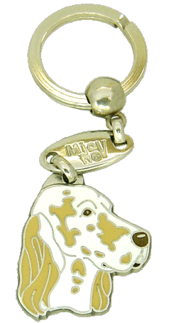 Englanninsetteri kelta-valkoinen - pet ID tag, dog ID tags, pet tags, personalized pet tags MjavHov - engraved pet tags online