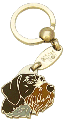 Karkeakarvainen saksanseisoja - pet ID tag, dog ID tags, pet tags, personalized pet tags MjavHov - engraved pet tags online