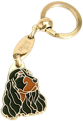 Cockerspanieli musta punaruskein - pet ID tag, dog ID tags, pet tags, personalized pet tags MjavHov - engraved pet tags online